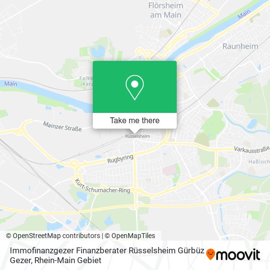 Immofinanzgezer Finanzberater Rüsselsheim Gürbüz Gezer map