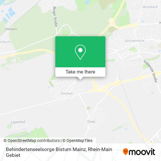 Behindertenseelsorge Bistum Mainz map