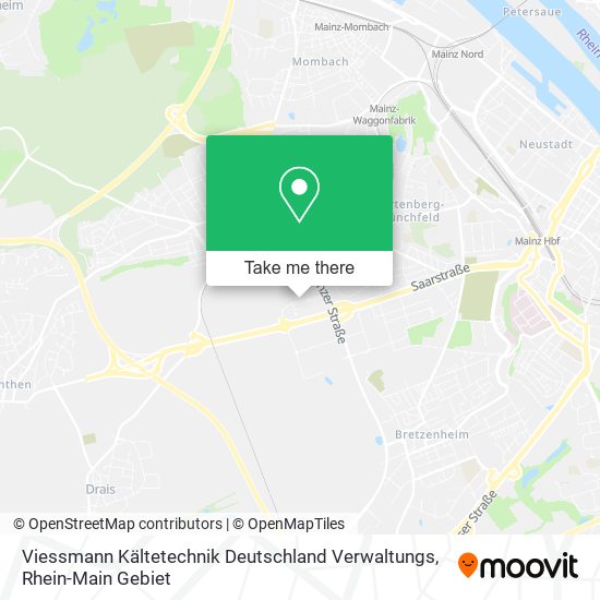 Viessmann Kältetechnik Deutschland Verwaltungs map