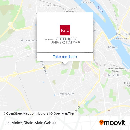 Карта Uni Mainz