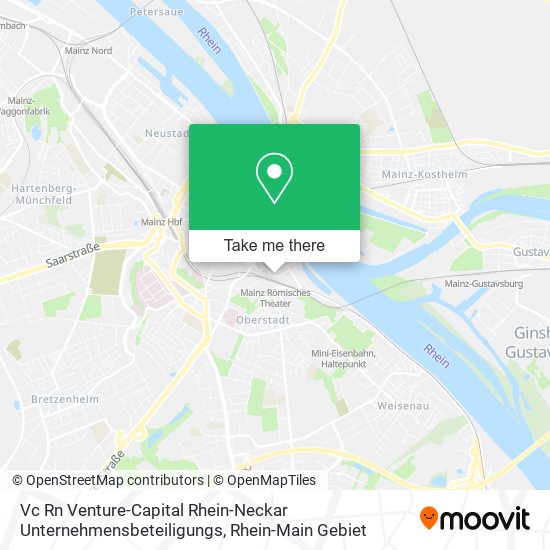 Карта Vc Rn Venture-Capital Rhein-Neckar Unternehmensbeteiligungs