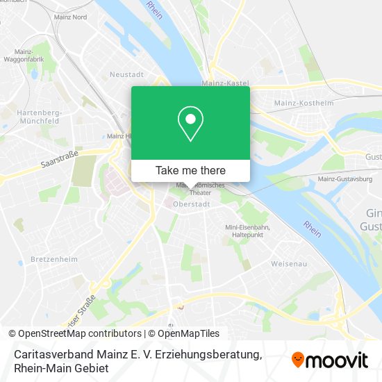 Caritasverband Mainz E. V. Erziehungsberatung map
