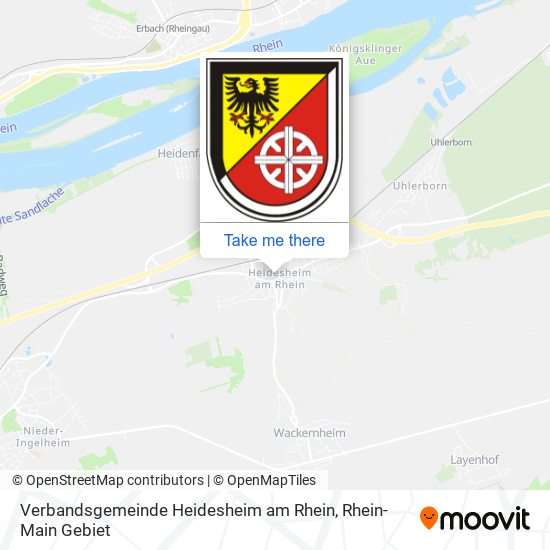 Verbandsgemeinde Heidesheim am Rhein map