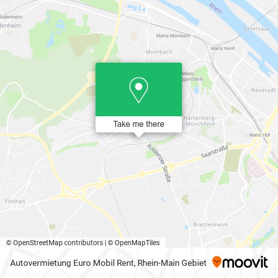 Карта Autovermietung Euro Mobil Rent