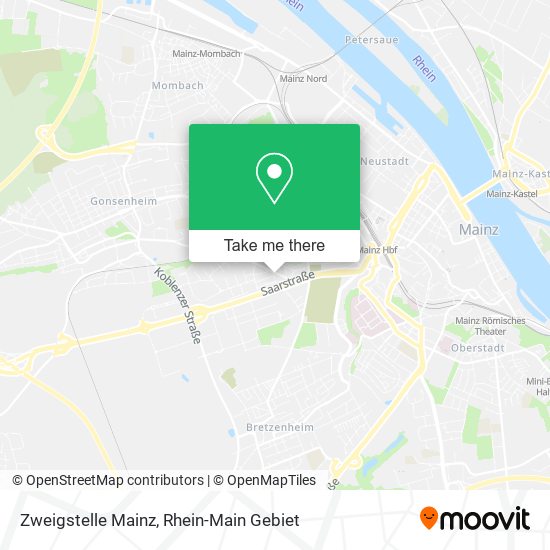Карта Zweigstelle Mainz