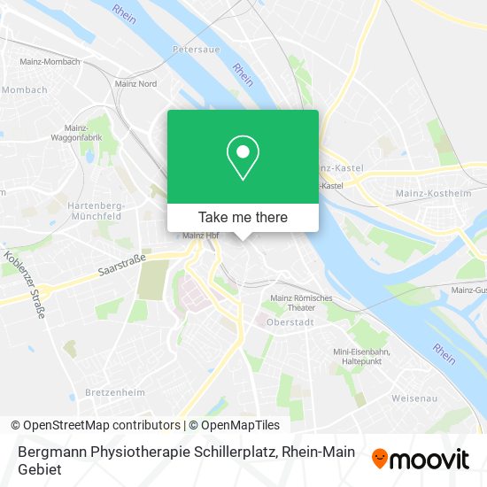 Карта Bergmann Physiotherapie Schillerplatz