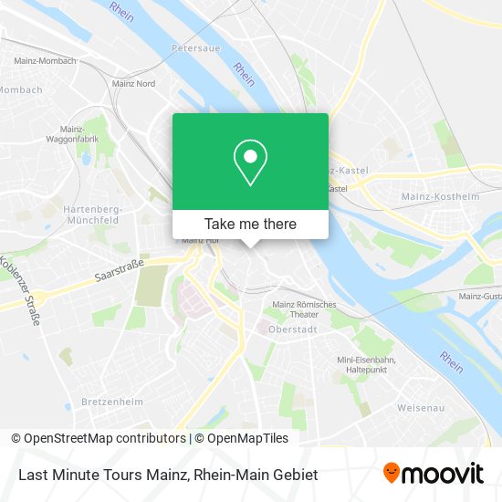Last Minute Tours Mainz map
