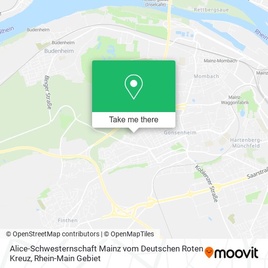 Alice-Schwesternschaft Mainz vom Deutschen Roten Kreuz map