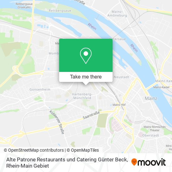 Карта Alte Patrone Restaurants und Catering Günter Beck