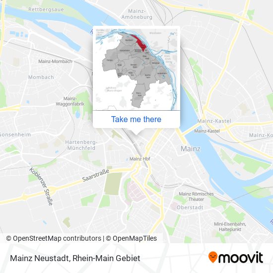 Mainz Neustadt map