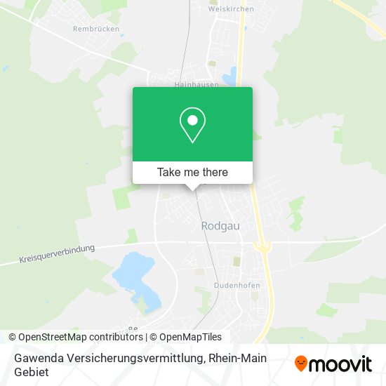 Gawenda Versicherungsvermittlung map