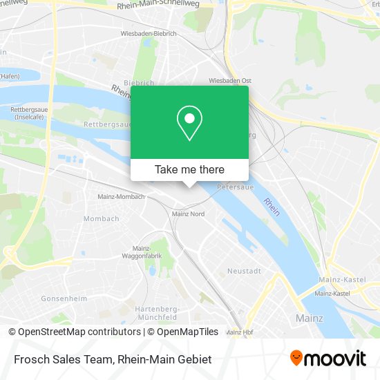 Frosch Sales Team map