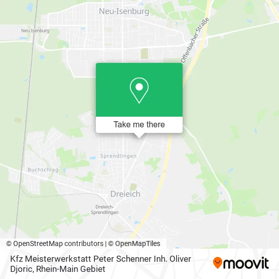 Карта Kfz Meisterwerkstatt Peter Schenner Inh. Oliver Djoric