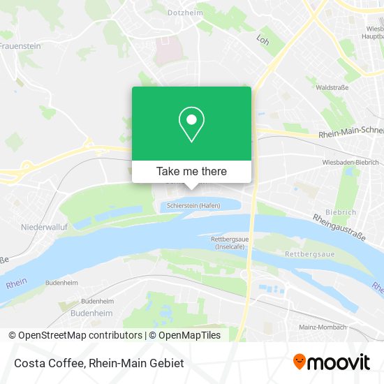 Costa Coffee map