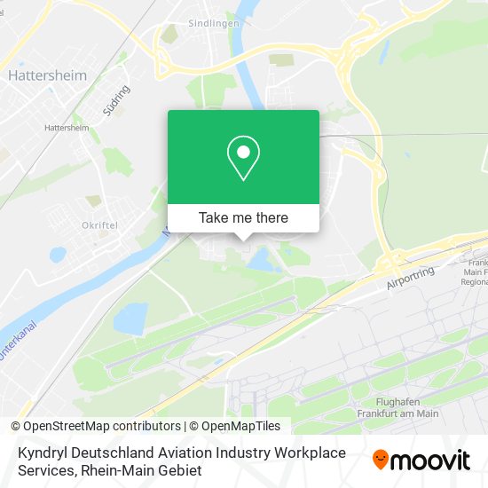 Карта Kyndryl Deutschland Aviation Industry Workplace Services