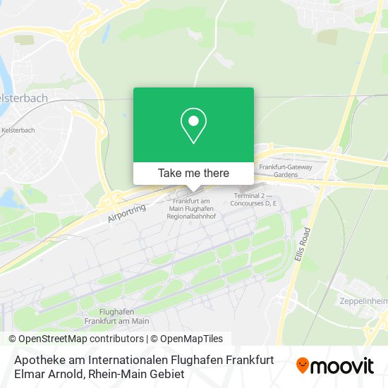 Apotheke am Internationalen Flughafen Frankfurt Elmar Arnold map