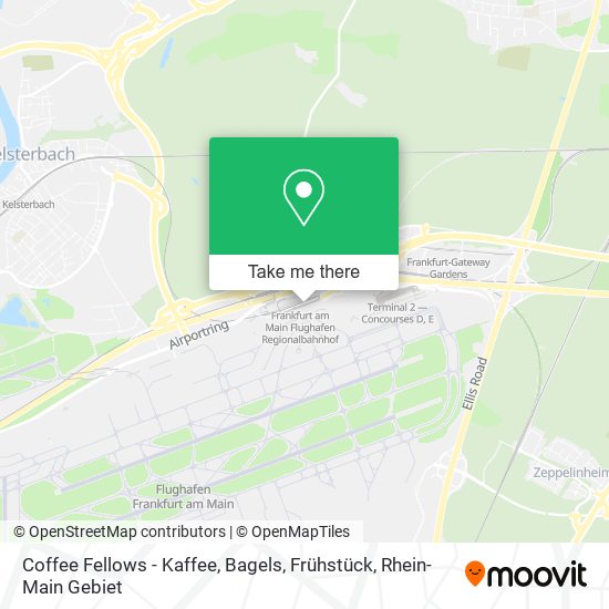 Карта Coffee Fellows - Kaffee, Bagels, Frühstück