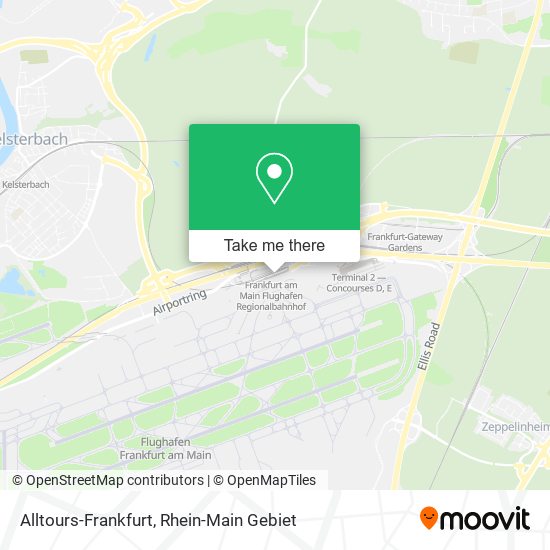 Alltours-Frankfurt map