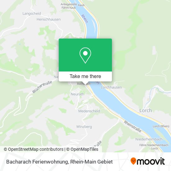 Bacharach Ferienwohnung map