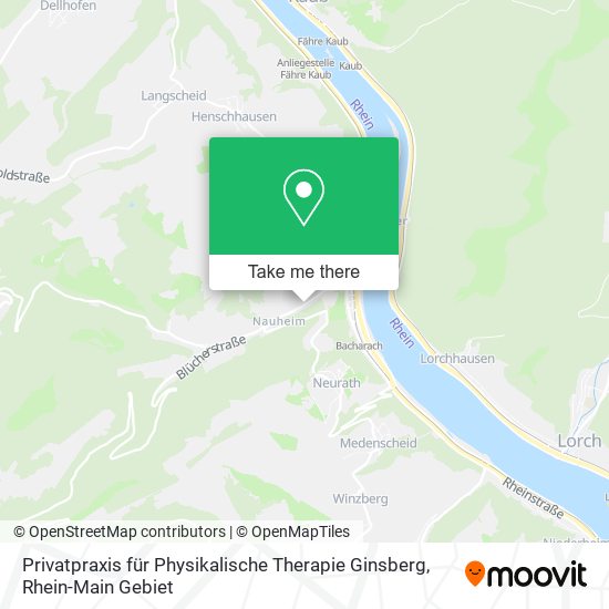 Карта Privatpraxis für Physikalische Therapie Ginsberg