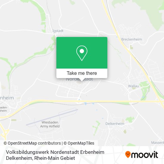 Карта Volksbildungswerk Nordenstadt Erbenheim Delkenheim