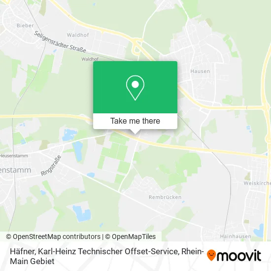Карта Häfner, Karl-Heinz Technischer Offset-Service