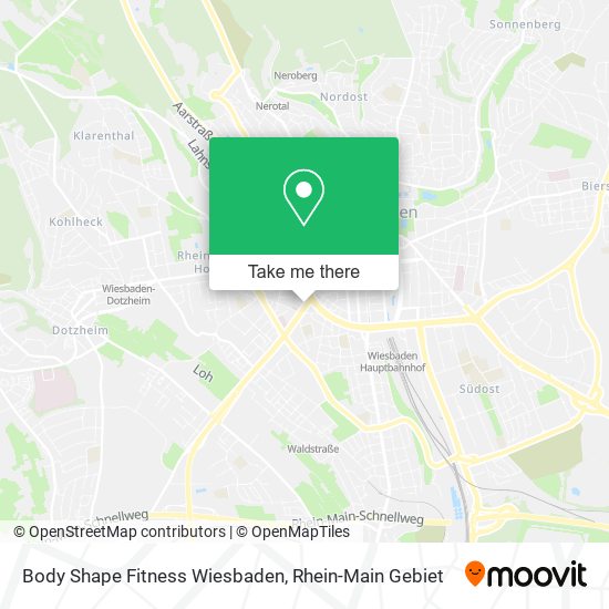 Карта Body Shape Fitness Wiesbaden