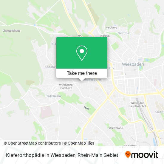 Карта Kieferorthopädie in Wiesbaden