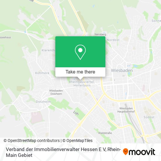 Verband der Immobilienverwalter Hessen E V map