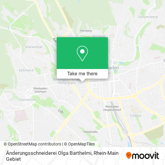 Карта Änderungsschneiderei Olga Barthelmi
