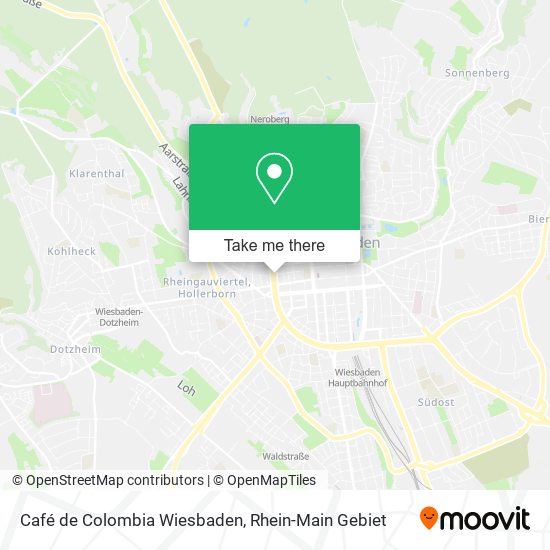 Café de Colombia Wiesbaden map