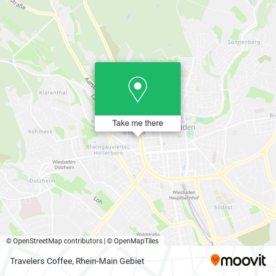 Travelers Coffee map