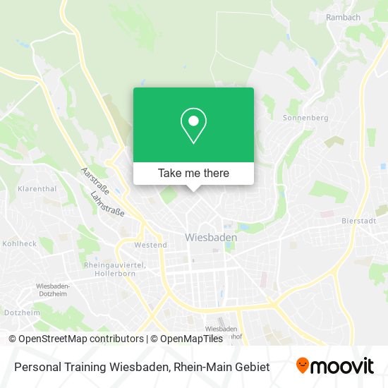 Карта Personal Training Wiesbaden