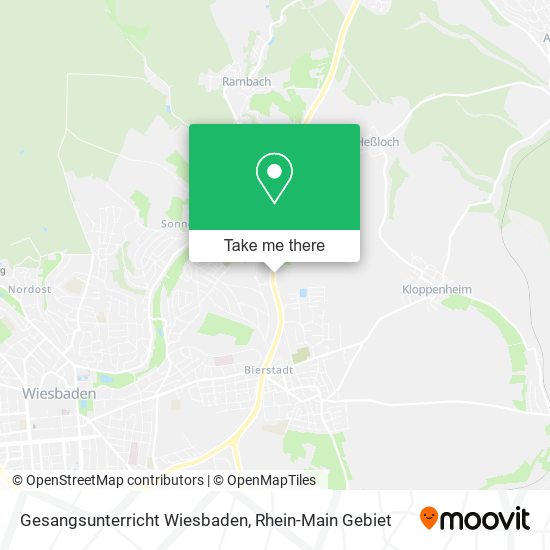 Карта Gesangsunterricht Wiesbaden