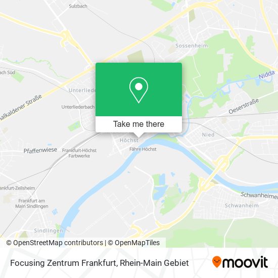 Focusing Zentrum Frankfurt map