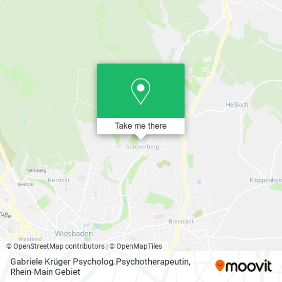 Карта Gabriele Krüger Psycholog.Psychotherapeutin