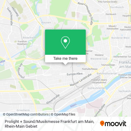 Карта Prolight + Sound / Musikmesse Frankfurt am Main