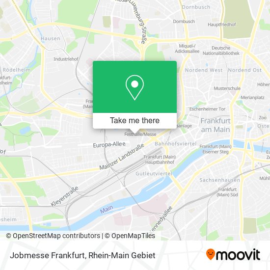 Jobmesse Frankfurt map