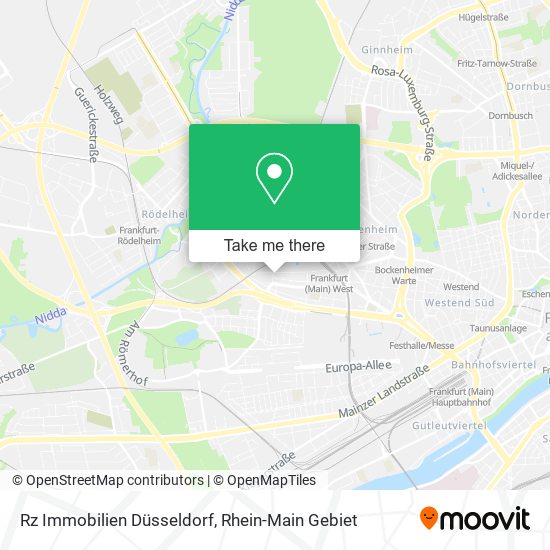 Rz Immobilien Düsseldorf map