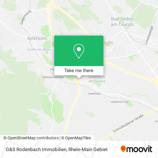 Карта G&S Rodenbach Immobilien