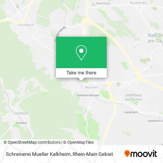 Карта Schreinerei Mueller Kelkheim
