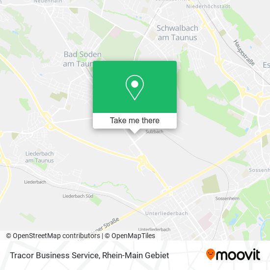 Tracor Business Service map