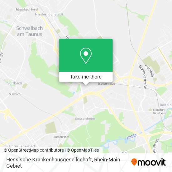 Hessische Krankenhausgesellschaft map