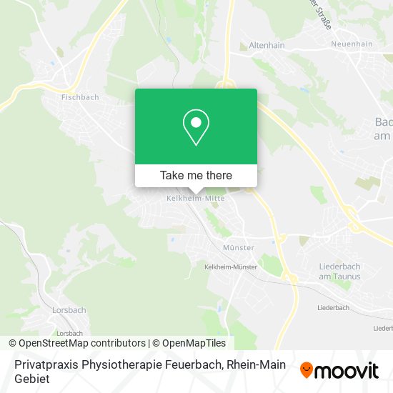 Privatpraxis Physiotherapie Feuerbach map
