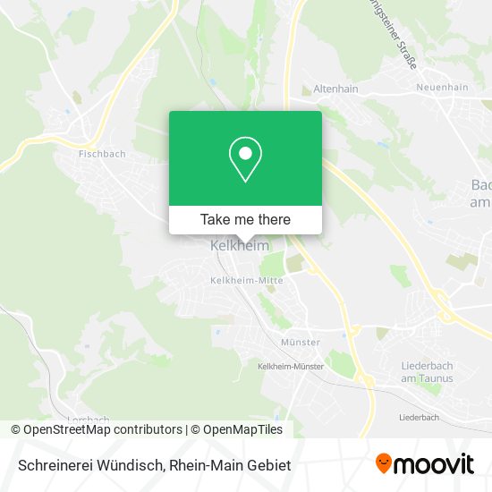 Schreinerei Wündisch map