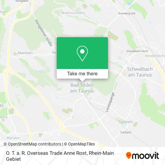 O. T. a. R. Overseas Trade Anne Rost map