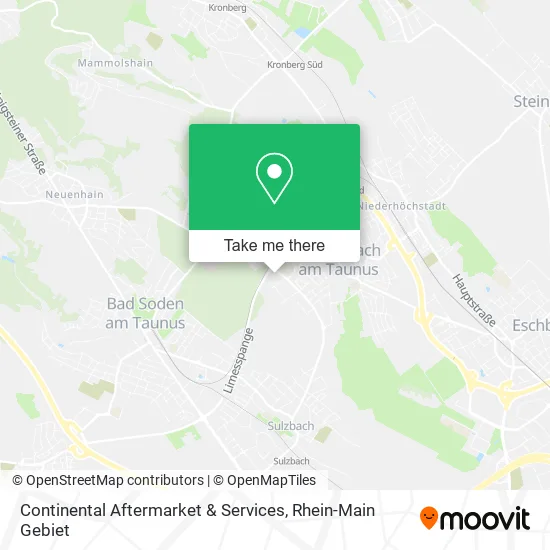 Карта Continental Aftermarket & Services