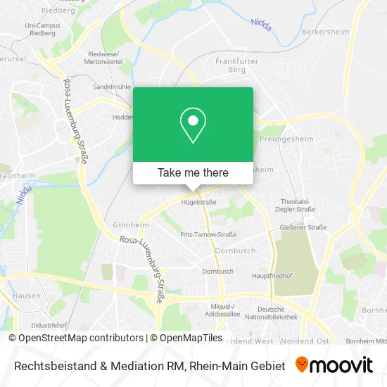 Карта Rechtsbeistand & Mediation RM