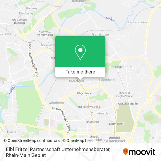 Eibl Fritzel Partnerschaft Unternehmensberater map