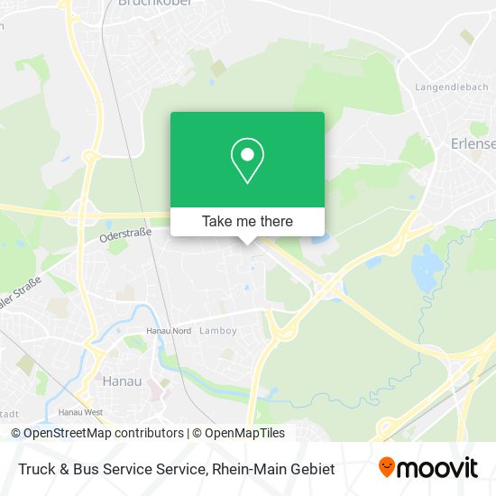 Truck & Bus Service Service map